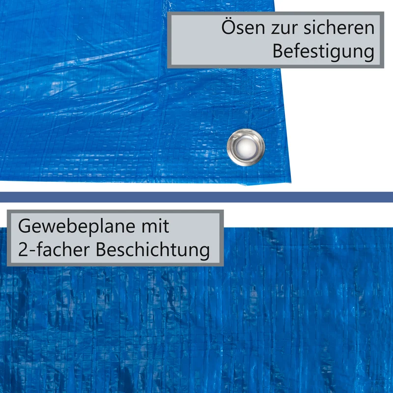 Poolunterlage rechteckig Family Pool 201x152cm - 110g/qm PE - Wasserdicht - Bodenfolie Unterlagen Schutz Bodenschutzplane Unterlegplane Bodenplane aufblasbarer Pool Swimmingpool Poolzubehör