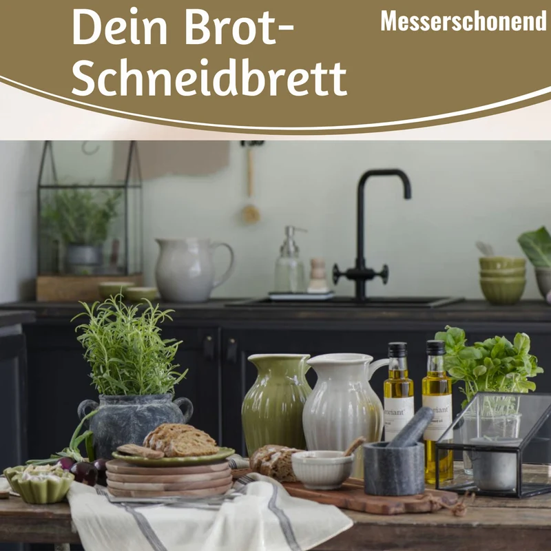 Holz Griffbrett Servierbrett 35cm Akazie Eckig Schneidebrett Tranchierbrett