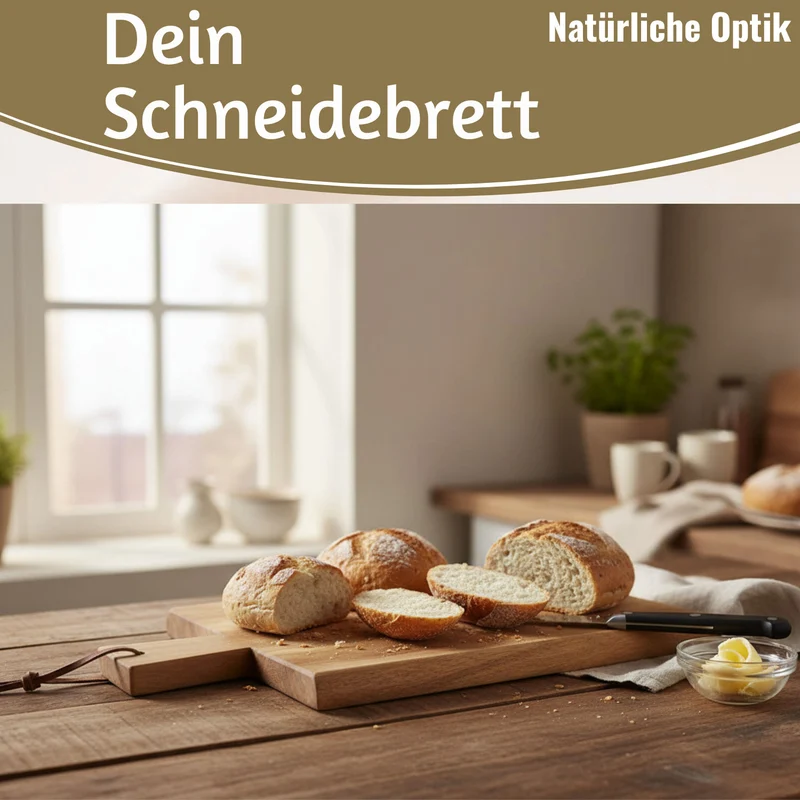 Holz Griffbrett Servierbrett 29cm Akazie Eckig Frühstücksbrett Küchenbrett