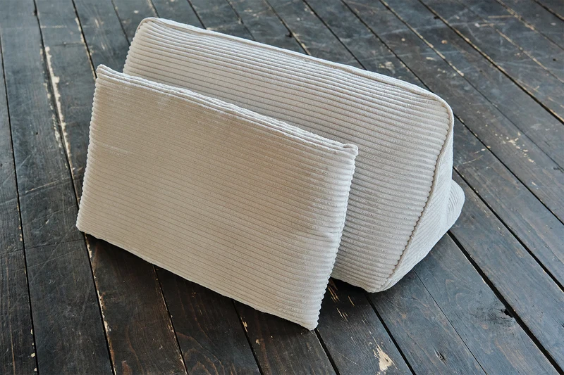 KAWOLA Modulsofa WIOLO SOFT 3 Module 3 Rückenkissen Cord hellgrau
