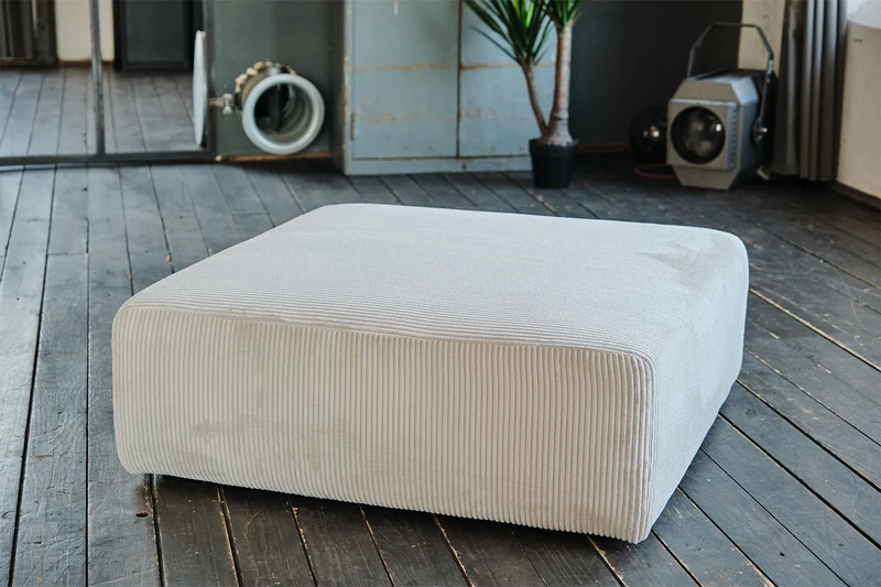 KAWOLA Modulsofa WIOLO SOFT 6 Module 6 Rückenkissen Cord hellgrau