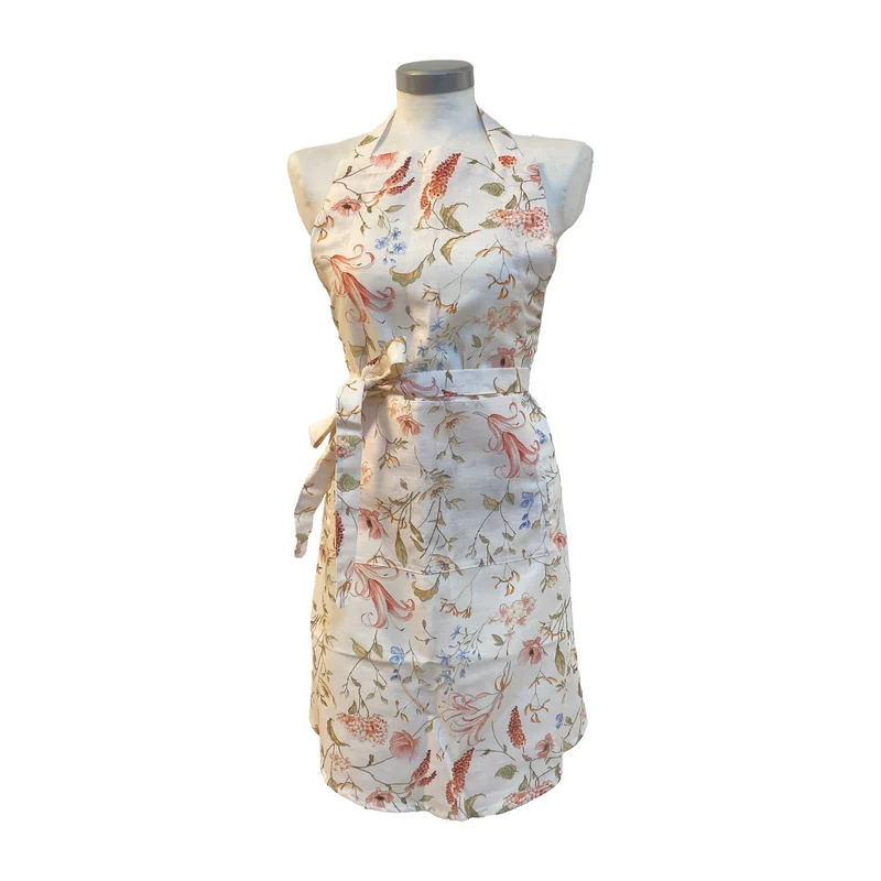 KLIPPAN - Schürze Romantica Pastel, 50% Baumwolle 50% Leinen
