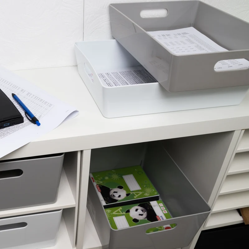Ordnungsbox - DINA4 - 35x26x8cm - 6 Liter - Ordnungskorb - Schubladenorganizer Organizerbox - Ordnungssystem - Aufbewahrung