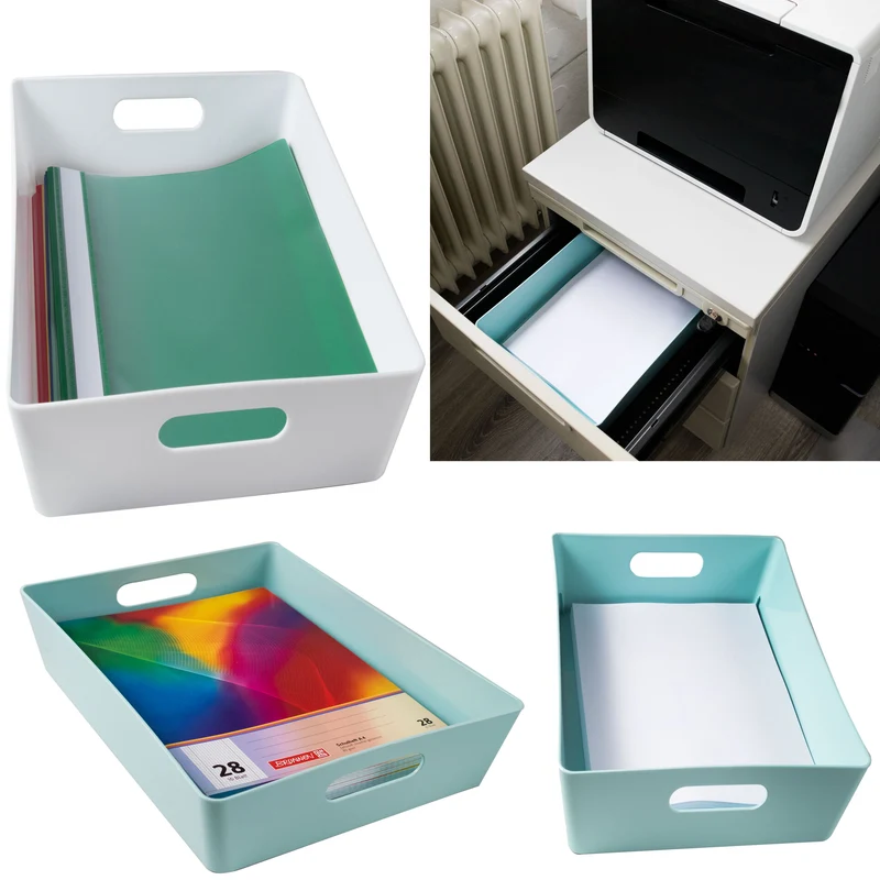 Ordnungsbox - DINA4 - 35x26x8cm - 6 Liter - Ordnungskorb - Schubladenorganizer Organizerbox - Ordnungssystem - Aufbewahrung