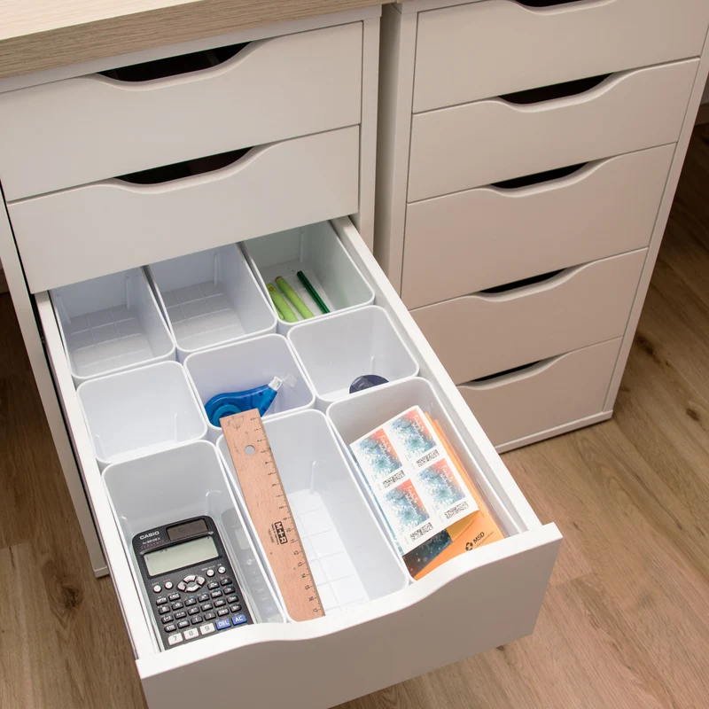 Ordnungsbox - 20x10x10cm - 1,4 Liter - Schubladenorganizer Ordnungskorb Ordnungssystem