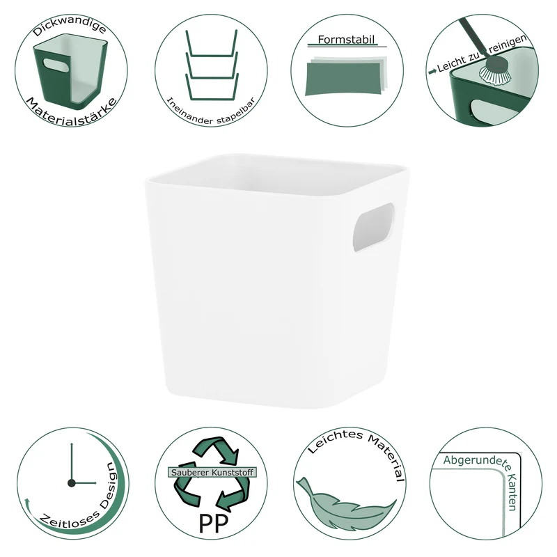 Ordnungsbox - 10x10x10cm - Ordnungssystem Schubladenorganizer Aufbewahrungskorb Organizer