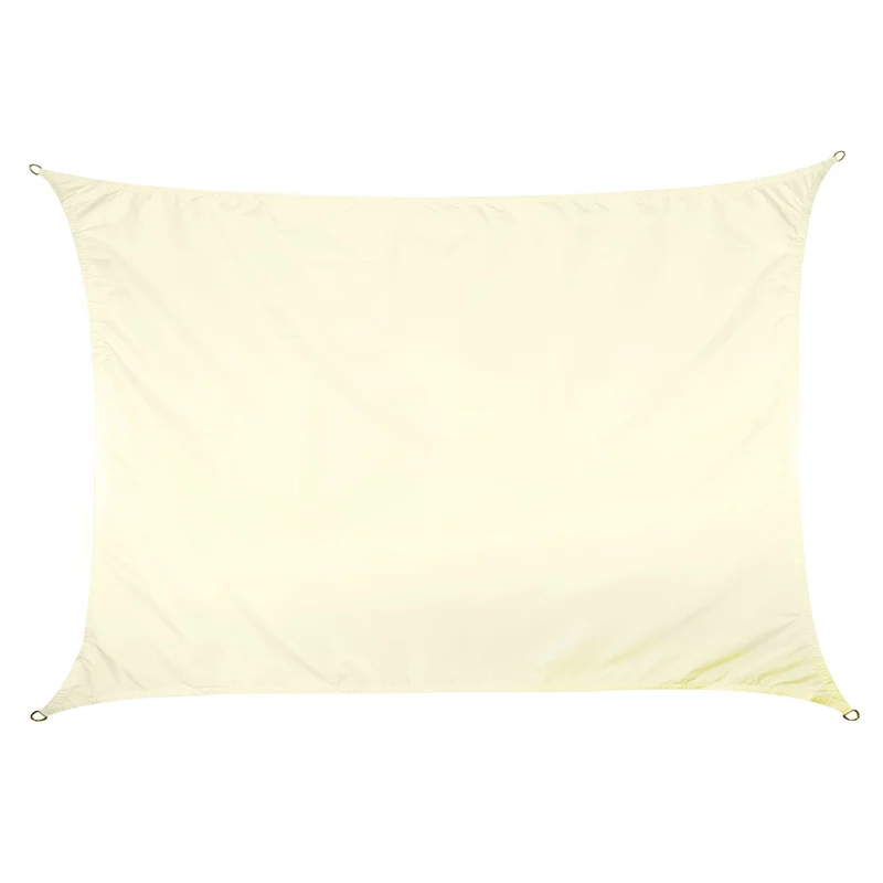 Sonnensegel 3x4 rechteckig - creme - Sonnenschutz wasserabweisend - UV-Schutz Garten Terasse Camping