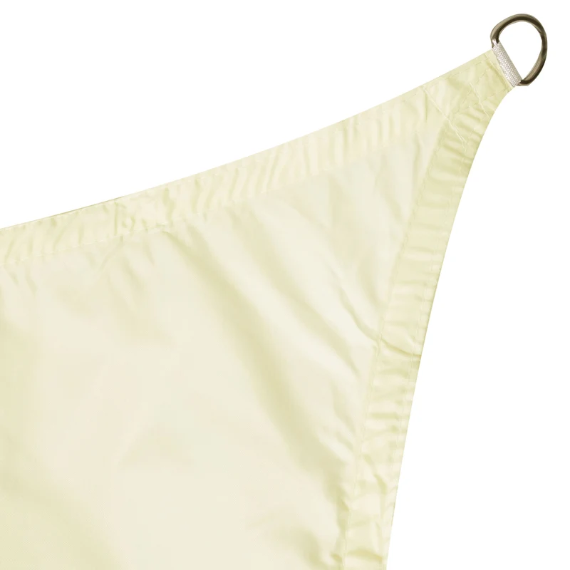 Sonnensegel 3x3 quadratisch - creme - Sonnenschutz wasserabweisend - UV-Schutz Garten Terasse Camping
