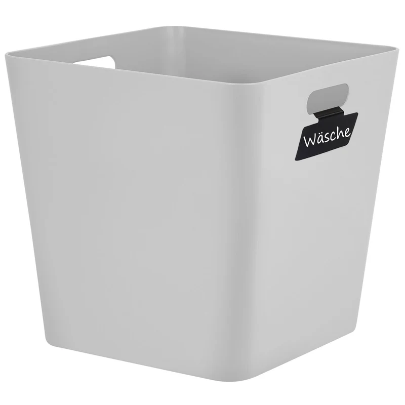 Ordnungsbox mit Beschriftungsclips 30x30x30 cm - Ordnungskorb - Regalorganizer | Wandregal Box für Würfelregal Ordnungssytem