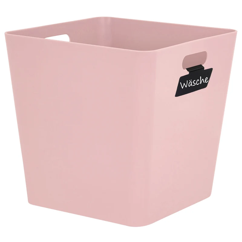 Ordnungsbox mit Beschriftungsclips 30x30x30 cm - Ordnungskorb - Regalorganizer | Wandregal Box für Würfelregal Ordnungssytem