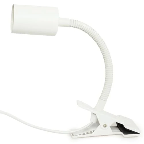 Pianta Pflanzenlampe Clip-On Fassung – 360° Schwanenhals, stabiler Clip für Pflanzenbeleuchtung. Mit Regalhalterung, Tischstecker, LED Clip-On. Perfekt für Schreibtische, Regale & Zimmerpflanzen.