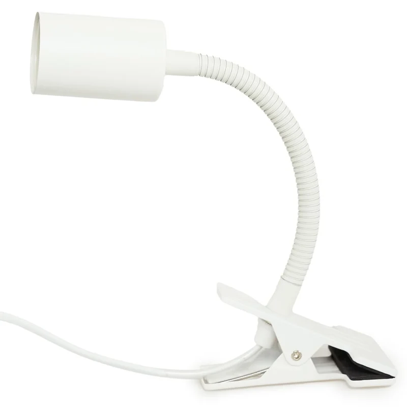 Pianta Pflanzenlampe Clip-On Fassung – 360° Schwanenhals, stabiler Clip für Pflanzenbeleuchtung. Mit Regalhalterung, Tischstecker, LED Clip-On. Perfekt für Schreibtische, Regale & Zimmerpflanzen.