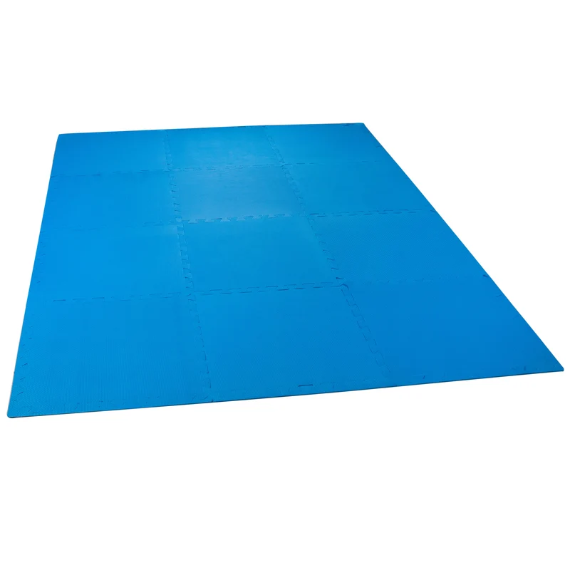 Poolunterlegmatte blau 50x50x0,5 cm EVA - Stecksystem Puzzelmatte Fitness Sportmatte Trainingsmatte