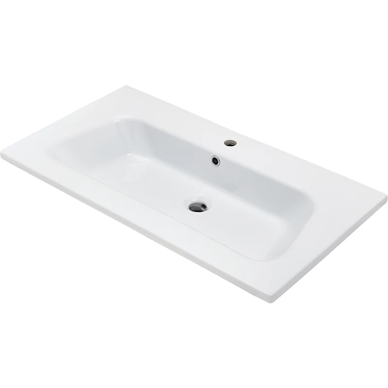 DISEGNO CERAMICA: Möbelwaschtisch LAVABO BLOB 900, Keramik, Weiß Hochglanz 87737 90,5 cm