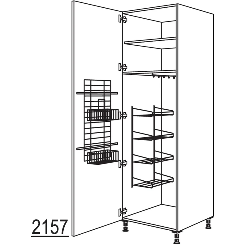 nobilia Besen-/ Geräteschrank HBF50-3 50 cm