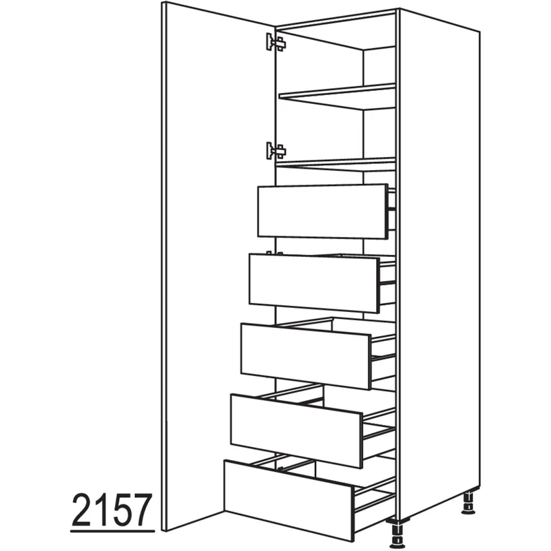 nobilia Hochschrank HIF50-3 50 cm