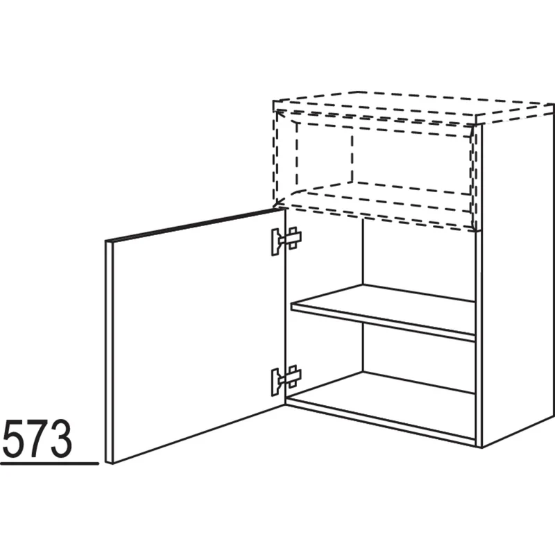 nobilia Sideboard für Regaleinsatz Case BSC50-86 50 cm