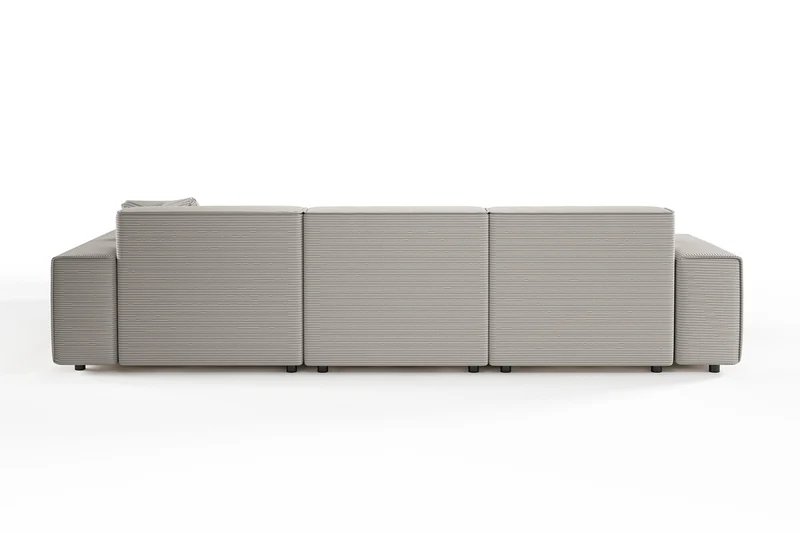 KAWOLA Sofa RANI Ecksofa Cord steingrau