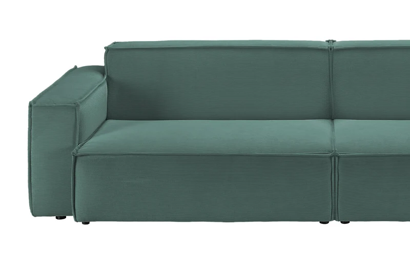 KAWOLA Sofa SAMU Feincord grün
