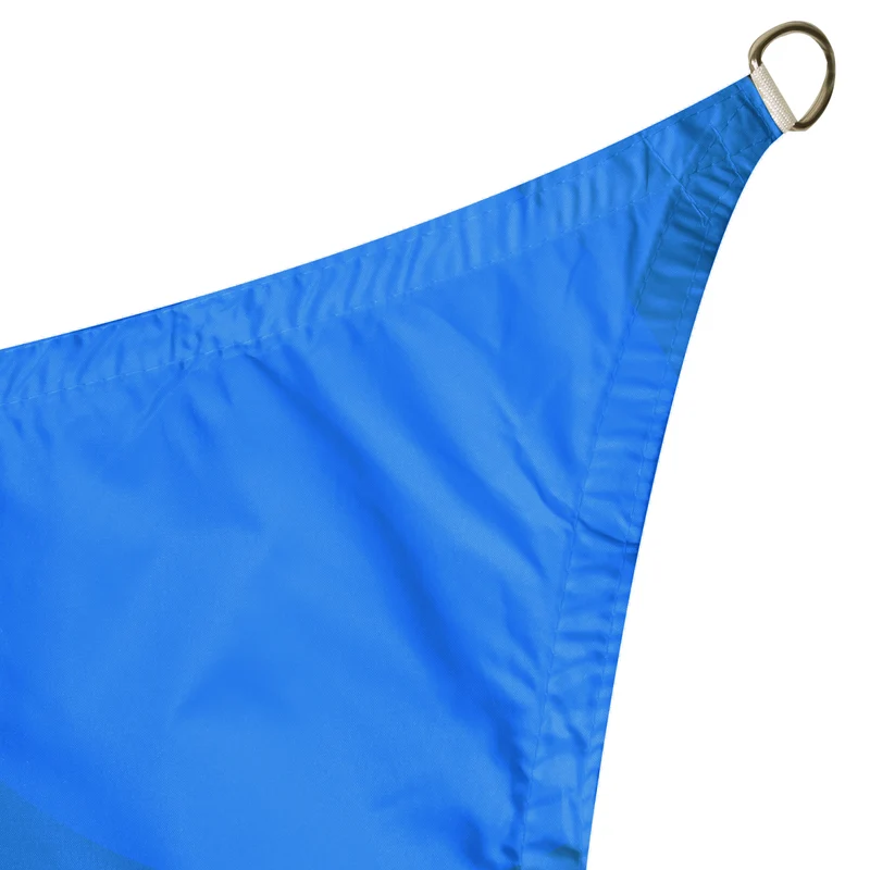 Sonnensegel 3x3 quadratisch - blau - Sonnenschutz wasserabweisend - UV-Schutz Garten Terasse Camping