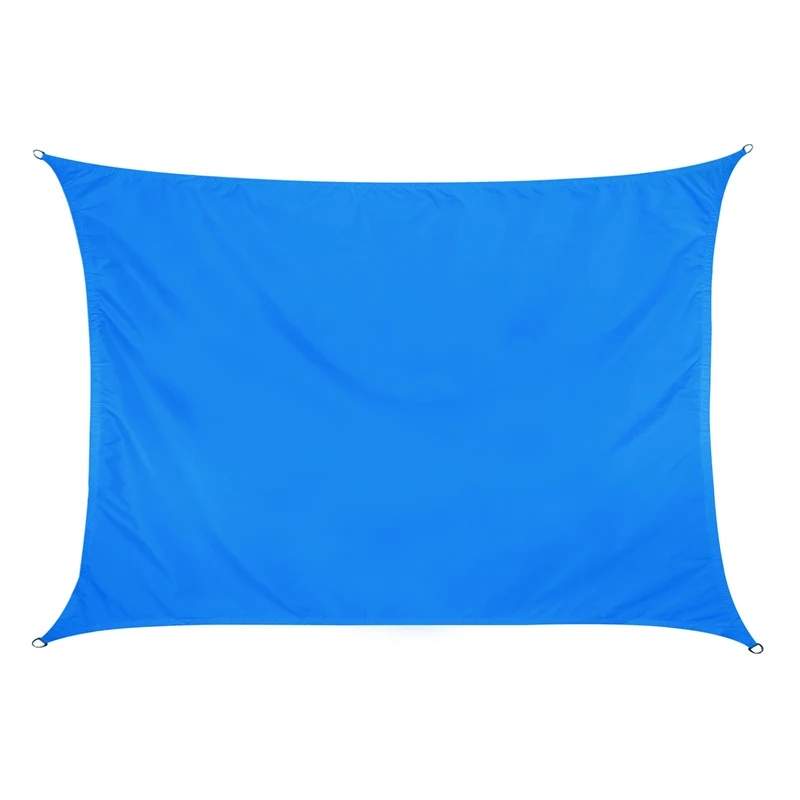 Sonnensegel 2x3 rechteckig - blau - Sonnenschutz wasserabweisend - UV-Schutz Garten Terasse Camping