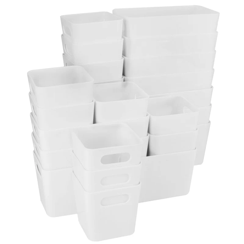 Schubladen Organizer 22 Teile Set - 90x40x10 cm - in 3 Größen - Schubladeneinsatz