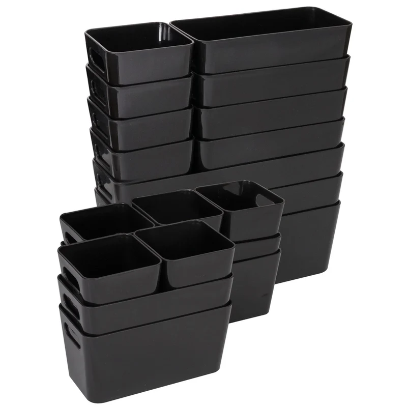 Schubladen Organizer 22 Teile Set - 90x40x10 cm - in 3 Größen - Schubladeneinsatz