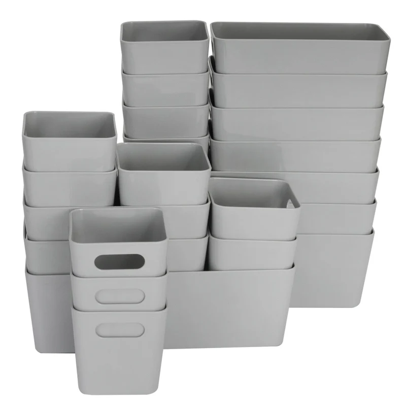 Schubladen Organizer 22 Teile Set - 90x40x10 cm - in 3 Größen - Schubladeneinsatz