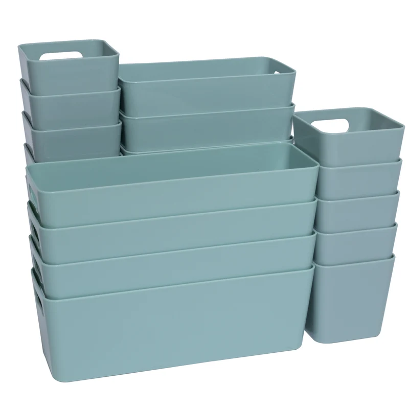 Schubladen Organizer 22 Teile Set - 90x40x10 cm - in 3 Größen - Schubladeneinsatz