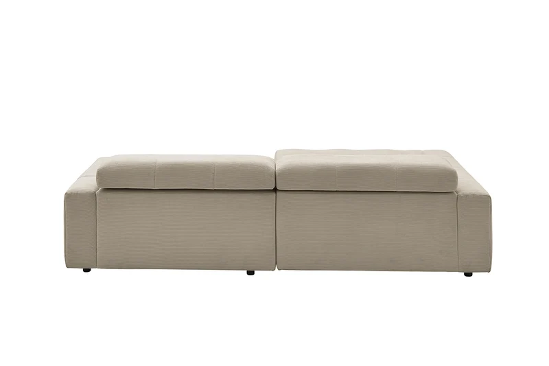 KAWOLA Sofa RENO Ecksofa Feincord beige