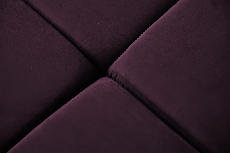 KAWOLA Sofa NEVADA Ecksofa Velvet purple
