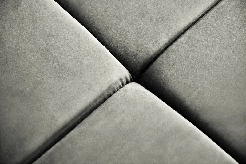 KAWOLA Sofa NEVADA Ecksofa Velvet silber