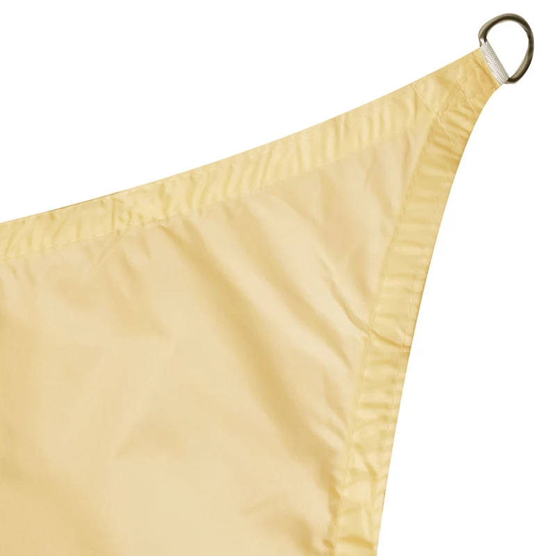 Sonnensegel 3x4 rechteckig - sandfarben - Sonnenschutz wasserabweisend - UV-Schutz Garten Terasse Camping