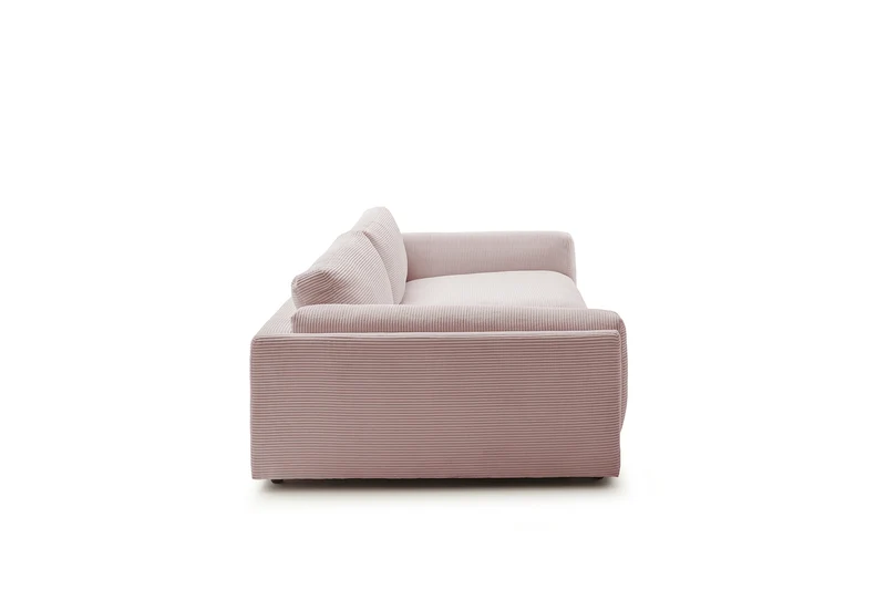 KAWOLA Big Sofa RAINA Cord rosa