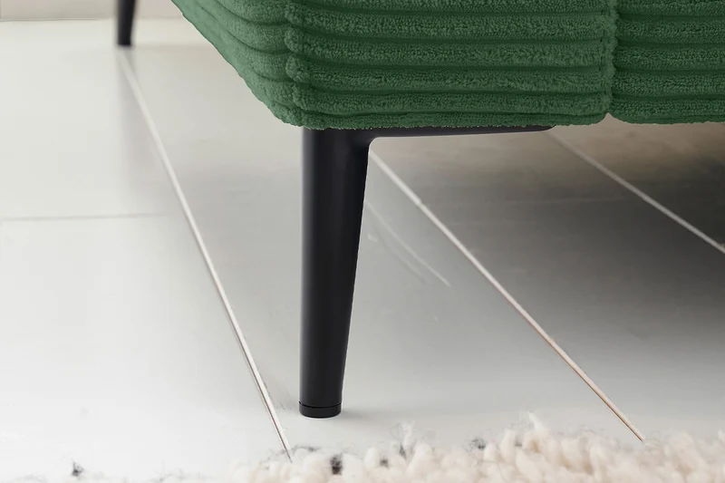 KAWOLA Ecksofa CARA Sofa Cord smaragd