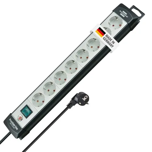 Brennenstuhl Premium-Line Steckdosenleiste 8-Fach, 5m
