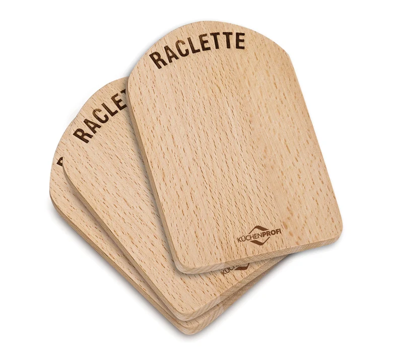 Küchenprofi, Raclette Brettchen Holz 4er