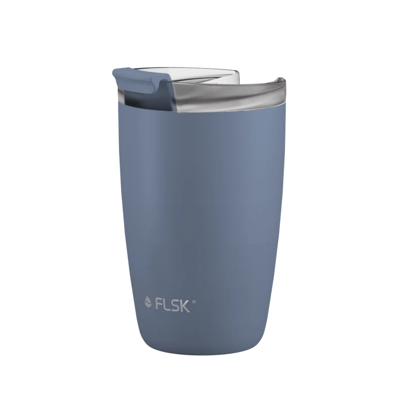 FLSK To-Go - Cup aus Edelstahl, denim, 350ml, 14,2cm hoch mit Deckel