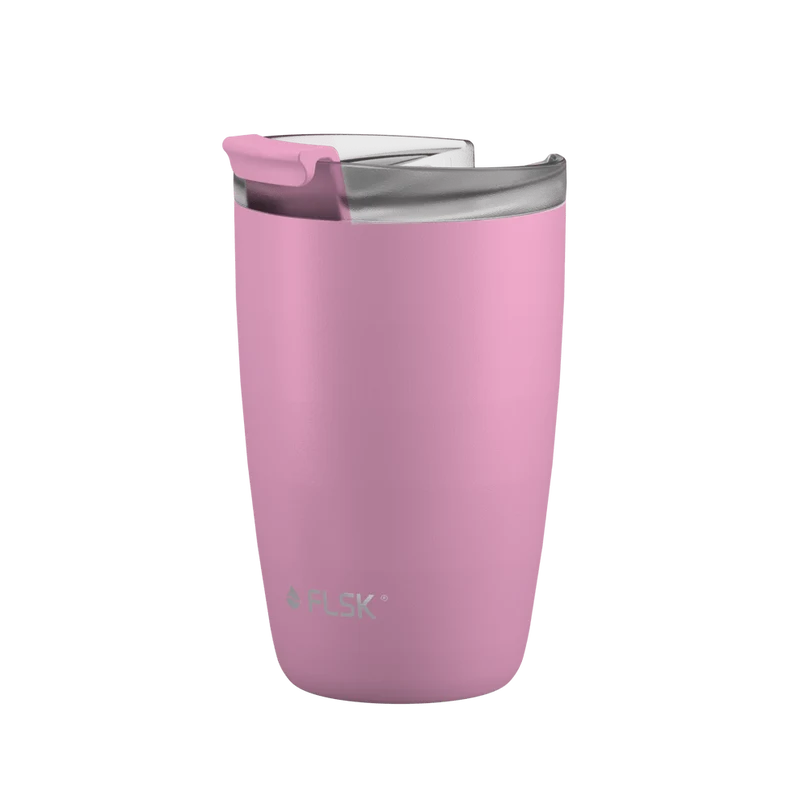 FLSK To-Go - Cup aus Edelstahl, blosoom, 350ml, 14,2cm hoch mit Deckel