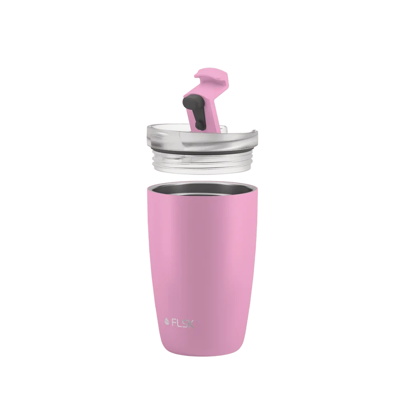 FLSK To-Go - Cup aus Edelstahl, blosoom, 350ml, 14,2cm hoch mit Deckel