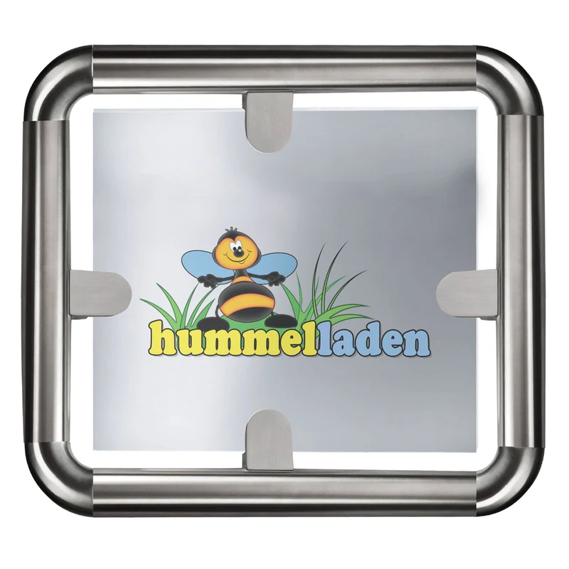 16x Edelstahl Glashalter halbrund für 10 mm Glas - Glasklemme rund für Rundrohre Geländer Sicherung