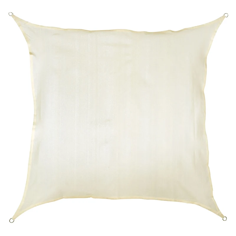 Sonnensegel 3x3 quadratisch - creme - Sonnenschutz atmungsaktiv - UV-Schutz Garten Terasse Camping