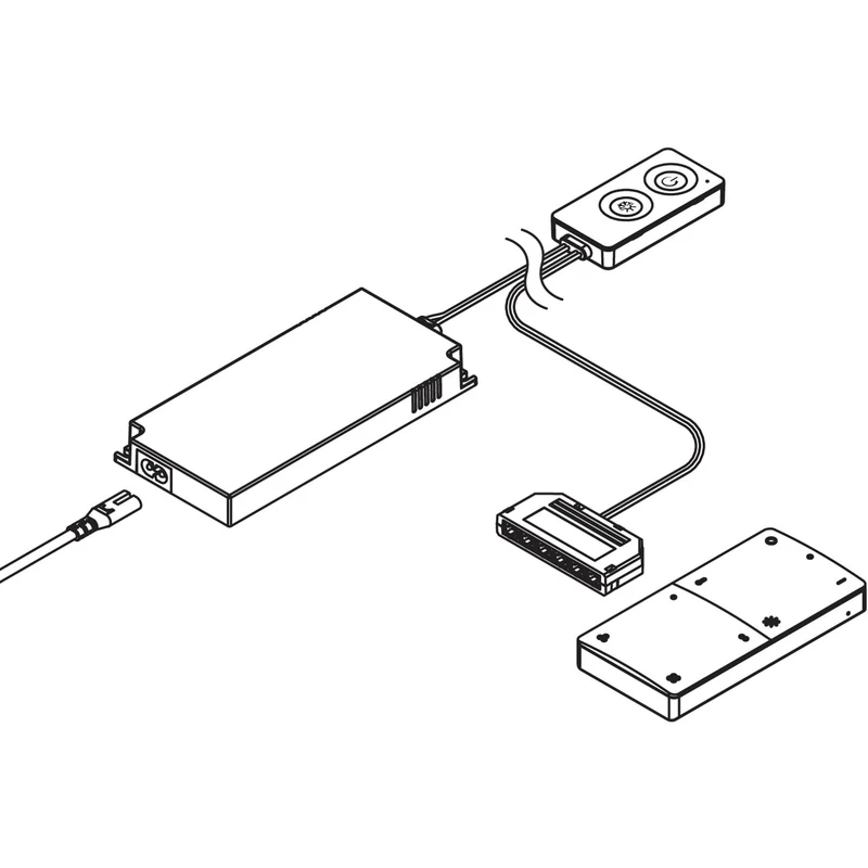 nobilia LED-Startset mit Fernbedienung, bestehend aus: LSET-SMART36-FB 16 cm