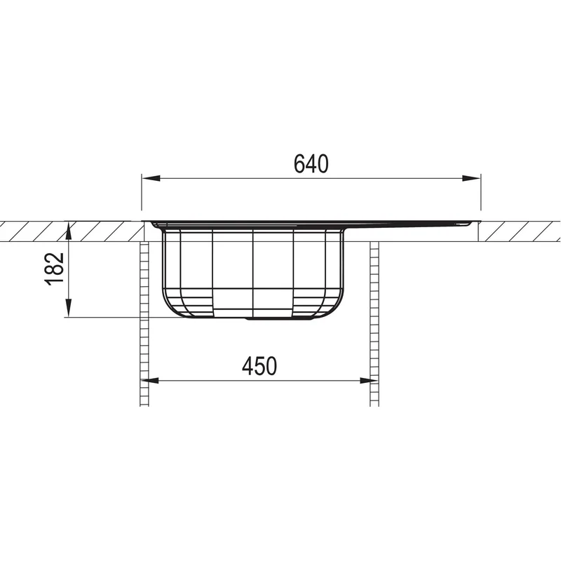 RODI: Einbauspüle Okio Line 65, Excenterausstattung, Edelstahl, flächenbündiger 87184 64 cm