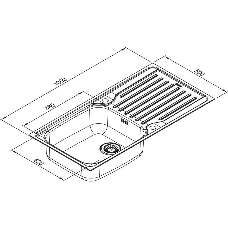 FRANKE: Einbauspüle Antea AZN 611-100 LB, Edelstahl seidenmatt 87060 100 cm