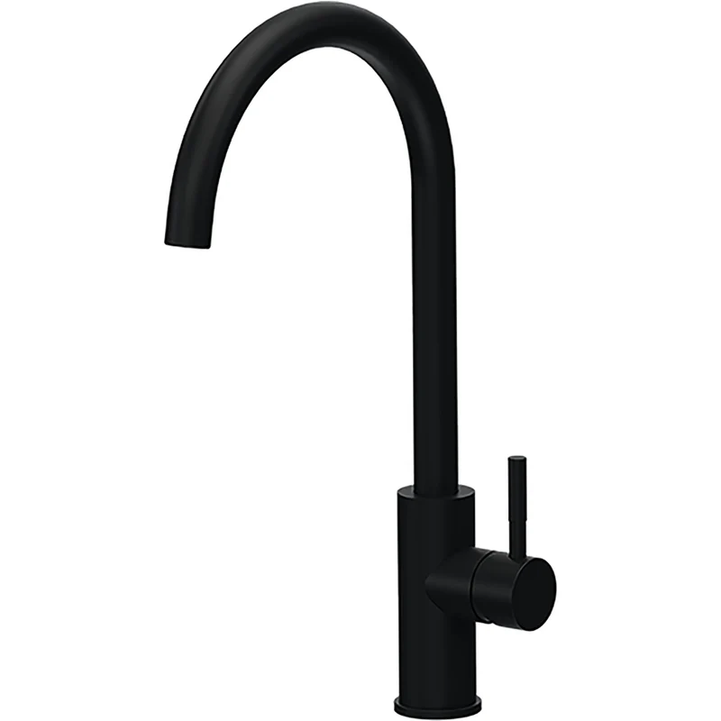 ELLECI: Einbauspüle Life 410, aus GRANITEK®, mit Mischbatterie, Schwarz 87679 86 cm