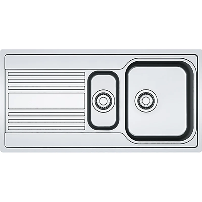 FRANKE: Einbauspüle Rapid RPX 251-100, Edelstahl, flächenbündiger Einbau möglich 87552 100,4 cm