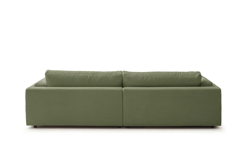 KAWOLA Big Sofa RAINA Cord olivgrün