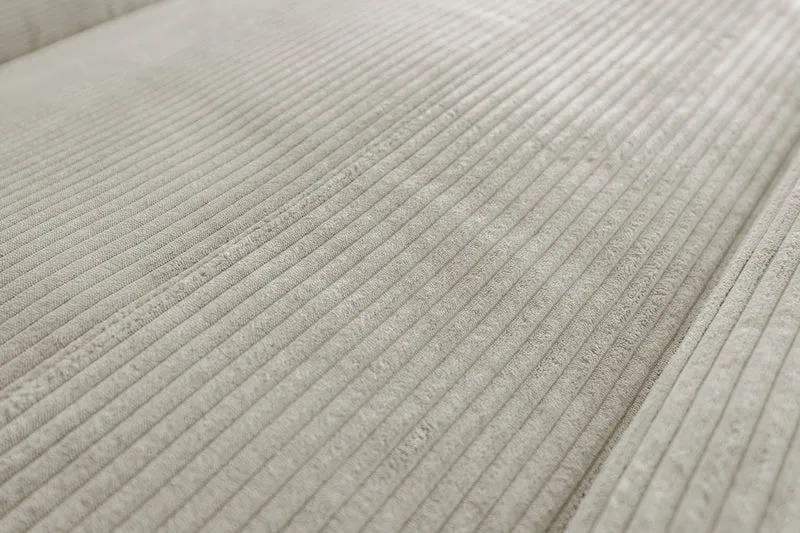KAWOLA Sofa LAISKA Ecksofa Cord cremeweiß