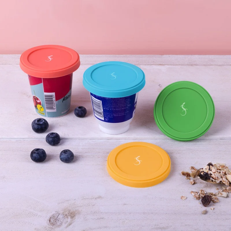 LURCH, Joghurt-Deckel Silikon D8cm, Farbe wild berry